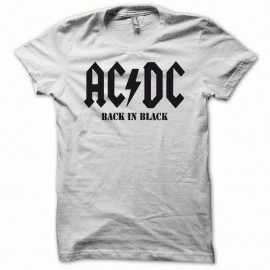 Shirt ACDC classique Noir/Blanc pour homme et femme