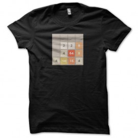 Shirt jeu 2048 noir pour homme et femme