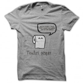 Shirt toilet paper gris pour homme et femme