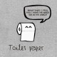 Shirt toilet paper gris pour homme et femme