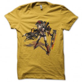 Shirt Gun girl anime jaune pour homme et femme