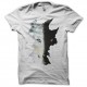 Shirt portrait loup artistique en blanc pour homme et femme