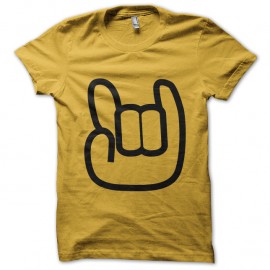 Shirt logo you rock en jaune pour homme et femme