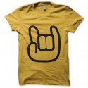 Shirt logo you rock en jaune pour homme et femme