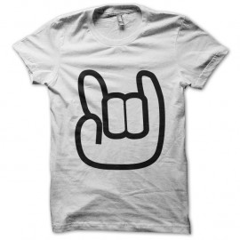 Shirt logo you rock en blanc pour homme et femme