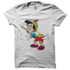 Shirt pinocchio dick nose blanc pour homme et femme