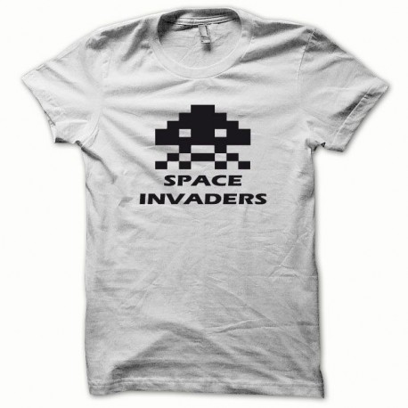 Shirt Space Invaders noir/blanc pour homme et femme