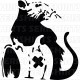 Shirt Banksy Toxic Rat blanc pour homme et femme