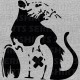 Shirt Banksy Toxic Rat gris pour homme et femme