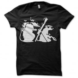 Shirt Banksy Terrorats noir pour homme et femme
