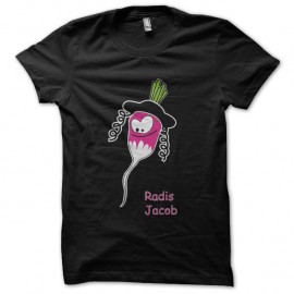 Shirt radis jacob noir parodie rabbi jacob pour homme et femme
