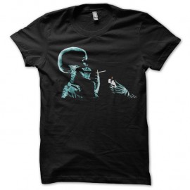 Shirt skull smoking en noir pour homme et femme