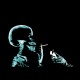 Shirt skull smoking en noir pour homme et femme