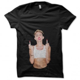 Shirt miley cyrus fuck en noir pour homme et femme