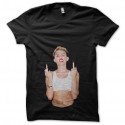 Shirt miley cyrus fuck en noir pour homme et femme