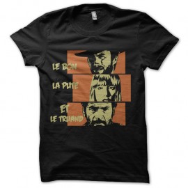 Shirt le bon la pute et le truand parodie noir pour homme et femme