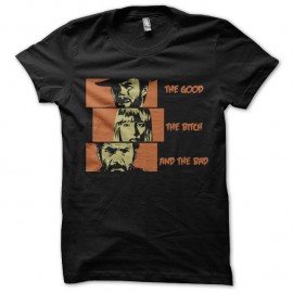 Shirt the good bitch and the bad noir pour homme et femme
