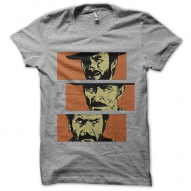 Shirt le bon la brute et le truand heather gray pour homme et femme