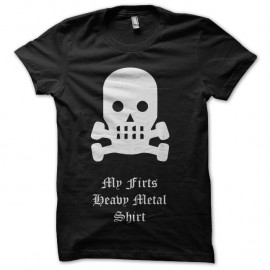 Shirt my first heavy metal noir pour homme et femme