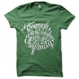 Shirt through are the windows vert pour homme et femme