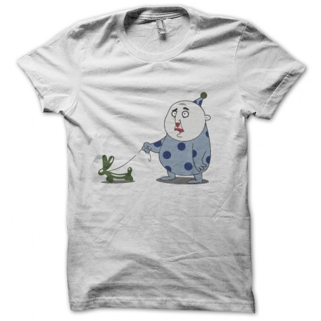 Shirt clown triste blanc pour homme et femme