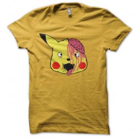 Shirt pikachu zombi jaune pour homme et femme