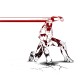 Shirt Iron Man dessin au trait rouge et blanc pour homme et femme