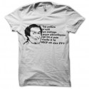 Shirt coluche les meilleurs phrases en blanc pour homme et femme