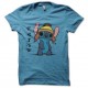 Shirt Stitch armure de combat turquoise pour homme et femme