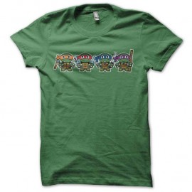 Shirt tortues ninja évolution vert pour homme et femme