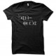 Shirt star-crossed alphabet noir pour homme et femme