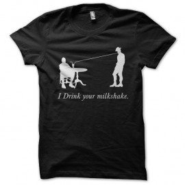Shirt i drink your milkshake noir pour homme et femme