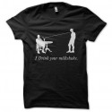 Shirt i drink your milkshake noir pour homme et femme