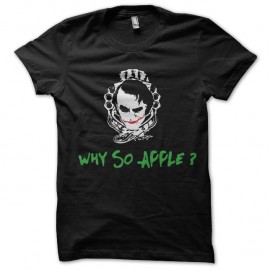 Shirt why so apple joker noir pour homme et femme