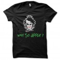 Shirt why so apple joker noir pour homme et femme