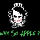Shirt why so apple joker noir pour homme et femme