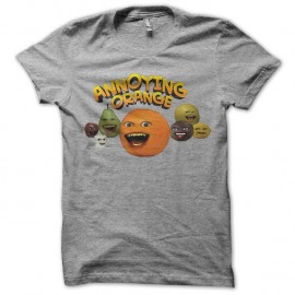 Shirt Annoying orange gris pour homme et femme