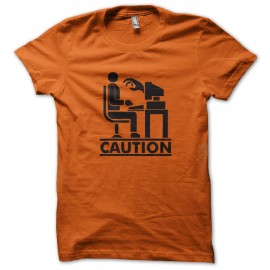 Shirt Caution orange pour homme et femme