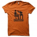 Shirt Caution orange pour homme et femme