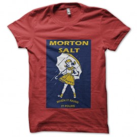 Shirt logo morton salt rouge pour homme et femme