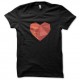 Shirt heart en 3D noir pour homme et femme