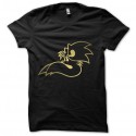 Shirt Sonic et Tails noir pour homme et femme