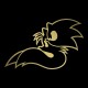 Shirt Sonic et Tails noir pour homme et femme