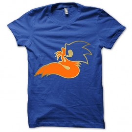 Shirt Sonic et Tails orange et bleu pour homme et femme