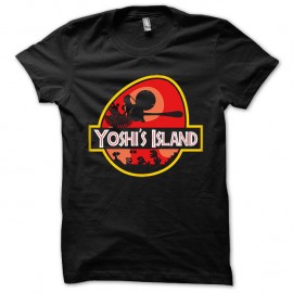 Shirt Yoshi Island parodie Jurassic Park noir pour homme et femme