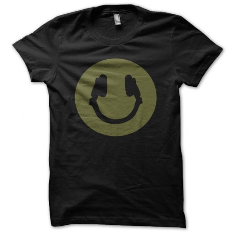 Shirt music smile noir pour homme et femme