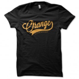Shirt logo Orange noir pour homme et femme