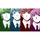 Shirt manga fab 4 blanc pour homme et femme