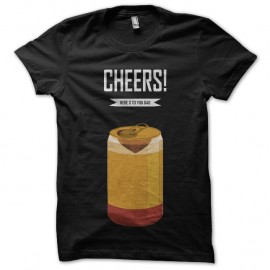 Shirt cheers! here s to you dad noir pour homme et femme