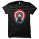 Shirt captain america noir pour homme et femme